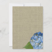 Blue Hydrangea Garden Party Verjaardag Kaart (Achterkant)