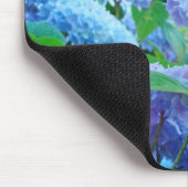 Blue Hydrangea Gardens mousepad Floral Flowers Muismat (Hoek)