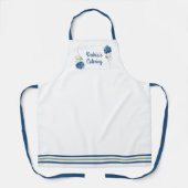 Blue Hydrangea, gepersonaliseerd Schort (Voorkant)