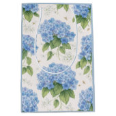 Blue Hydrangea Gift Bag | Botanical Medium Cadeauzakje (Voorkant)