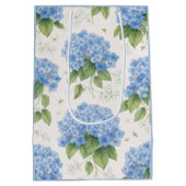 Blue Hydrangea Gift Bag | Botanical Medium Cadeauzakje (Achterkant)