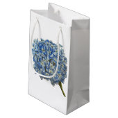 Blue Hydrangea Gift Bag Klein Cadeauzakje (Achterkant Gekanteld)