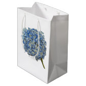 Blue Hydrangea Gift Bag Medium Cadeauzakje (Achterkant Gekanteld)