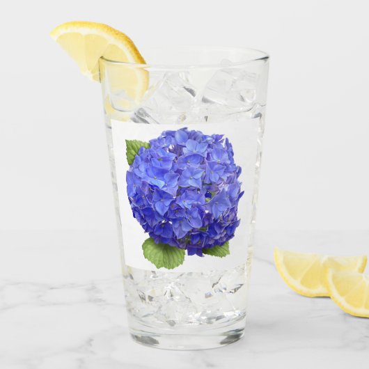 Blue Hydrangea Glas (Voorkant ijs)