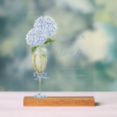 Blue Hydrangea, Gold Mimosa Bar Douche (Neutre)