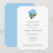 Blue Hydrangea Grandmillennial Vrijgezellenfeest Kaart (Voorkant / Achterkant)