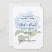 Blue Hydrangea Grandmillennial Vrijgezellenfeest Kaart (Voorkant)