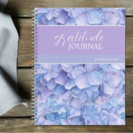 Blue Hydrangea Gratitude Journal