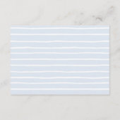 Blue Hydrangea Greens Lijst Horizontale QR-code Informatiekaartje (Achterkant)