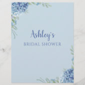 Blue Hydrangea Hij zei dat ze Vrijgezellenfeest sp (Achterkant)