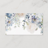 Blue Hydrangea Hoeveel Kussen Douche Game Card Plaatskaartje (Achterkant)