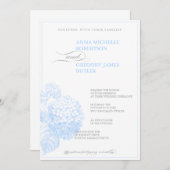 Blue Hydrangea Kaart (Voorkant / Achterkant)