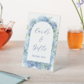 Blue Hydrangea Kaarten & Geschenken Reclamebord Met Voetstuk (Insitu)
