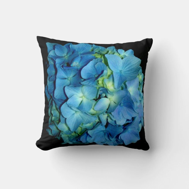 Blue Hydrangea Kussen (Voorkant)