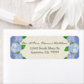 Blue Hydrangea Lace Floral Formal Elegant Business Etiket (Insitu)