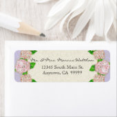 Blue Hydrangea Lace Floral Formal Elegant Business Etiket (Insitu)