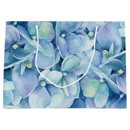 Blue Hydrangea Large Cadeauzakje (Voorkant)