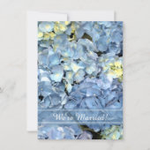Blue Hydrangea Mariage / Elopement Faire-part (Devant)
