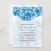 Blue hydrangea mariage invitations hydrangea3 (Devant)