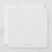 Blue Hydrangea Marriage Announding Photo Card Aankondiging (Achterkant)