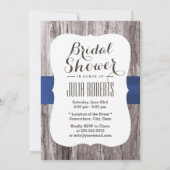 Blue Hydrangea Mason Jar Bridal Shower Invitations Kaart (Achterkant)