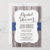 Blue Hydrangea Mason Jar Invitations de douche nup (Dos)