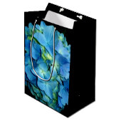 Blue Hydrangea Medium Cadeauzakje (Voorkant Gekanteld)