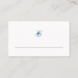 Blue Hydrangea Minimalist Wedding Place Card Plaatskaartje