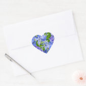 Blue Hydrangea mist je Hart Sticker (Envelop)