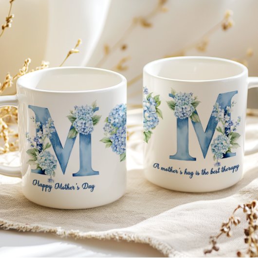Blue Hydrangea Mothers Day Coffee Mug