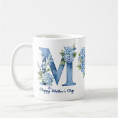 Blue Hydrangea Mothers Day Coffee Mug (Gauche)