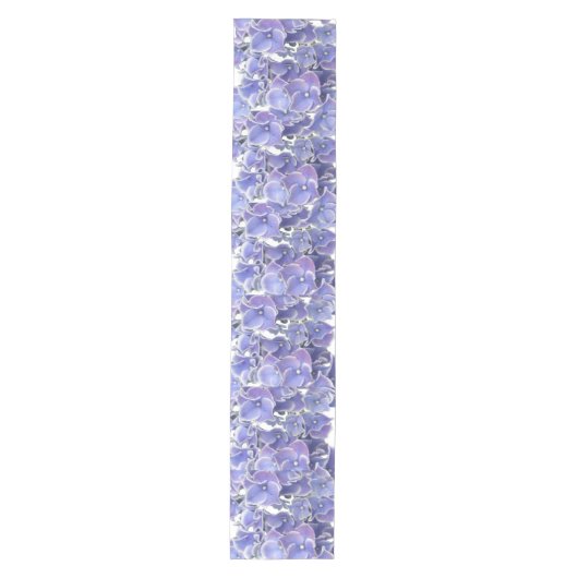 Blue Hydrangea Pattern Table Runner Medium Tafelloper (Voorkant)