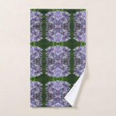 Blue Hydrangea Petals Abstracte Floral Bad Handdoek (Handdoek)
