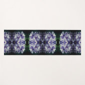Blue Hydrangea Petals Close Up Abstract Yogamat (Voorkant (horizontaal))