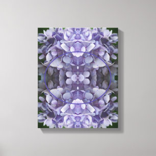 Blue Hydrangea Petals Creëer Uw Eigen Foto Canvas Afdruk