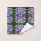 Blue Hydrangea Petals Floral Abstrait (Gant de toilette)
