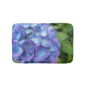 Blue Hydrangea Petals Floral Badmat (Voorkant)