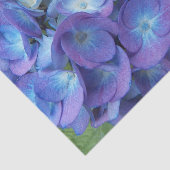 Blue Hydrangea Petals Floral Tissuepapier (Detail)