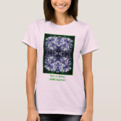 Blue Hydrangea Petals Lijst Creëer Uw eigen foto T-shirt (Voorkant)