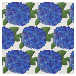 Blue Hydrangea Print Fabric Stof