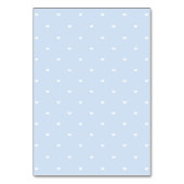 Blue Hydrangea Ribbon DIY Tent Place Card Kaart (Achterkant)