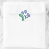 Blue Hydrangea Ronde Sticker (Tas)