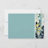 Blue Hydrangea RSVP-kaarten RSVP Kaartje (Achterkant)