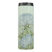 Blue Hydrangea/Sage Green Thermosbeker (Achterkant)