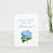 Blue Hydrangea Seras-Tu Ma Carte De Servante D'Épo (Devant)