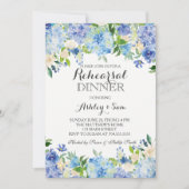 Blue hydrangea Shower Invitation (Devant)