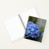 Blue Hydrangea Sketch Notitieboek (Binnen)