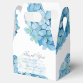 Blue Hydrangea Sophisticated Wedding Bedankdoosjes (Geopend)