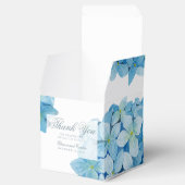 Blue Hydrangea Sophisticated Wedding Favor Box Bedankdoosjes (Geopend)