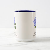 Blue Hydrangea Sprinkle Tweekleurige Koffiemok (Center)